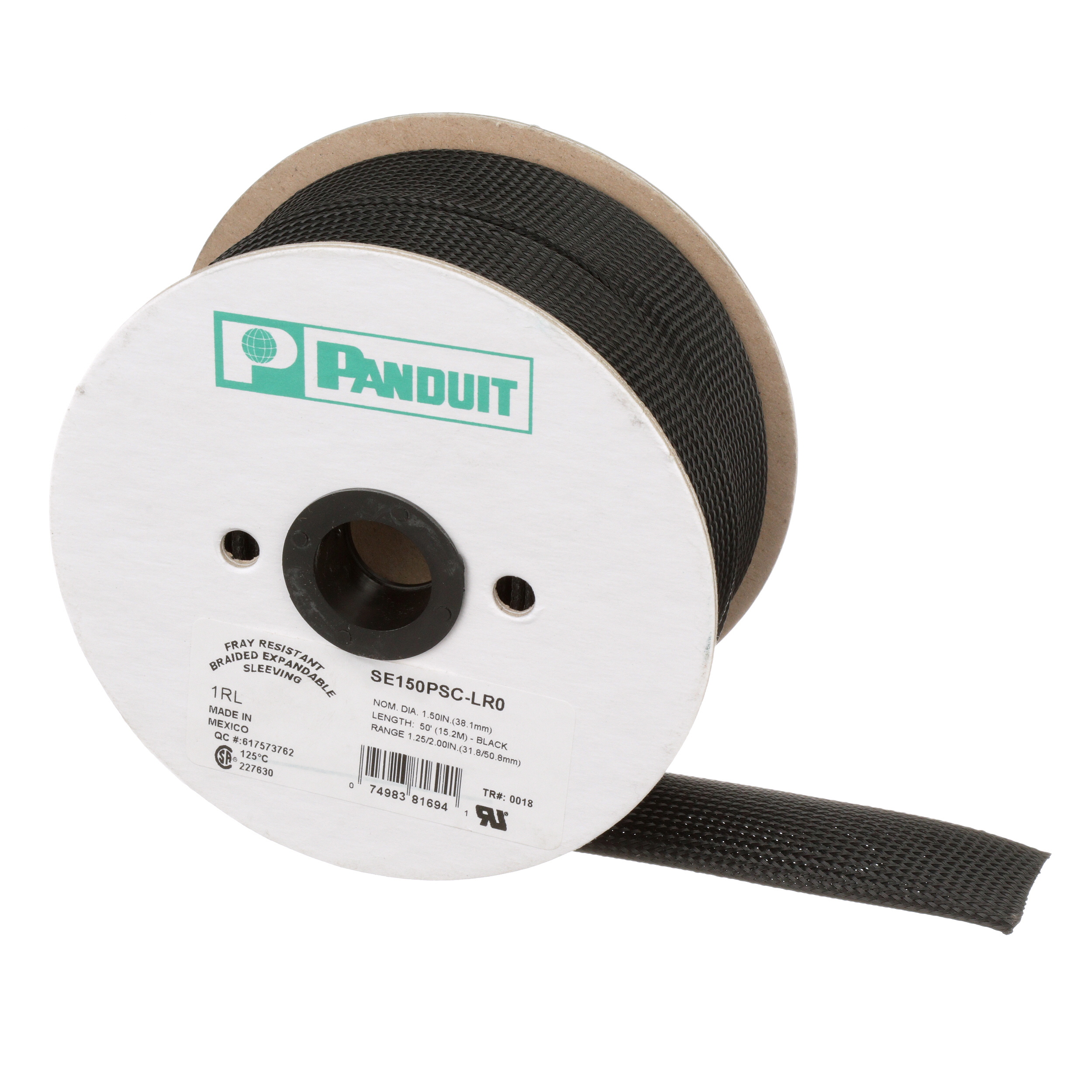 Panduit Pan-Wrap braided expandable sleeving - SE100PS-CR0 - Cable