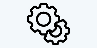 A gear icon