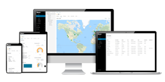 Various electronic devices with the DCIM software dashboard